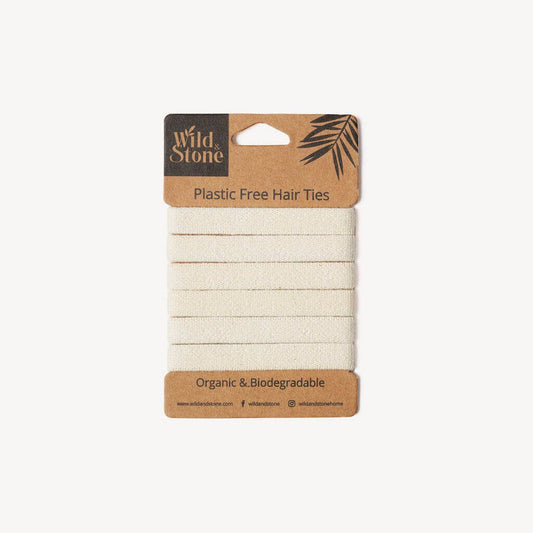 Hair Ties - Plastic Free - 6 Pack (Blonde)