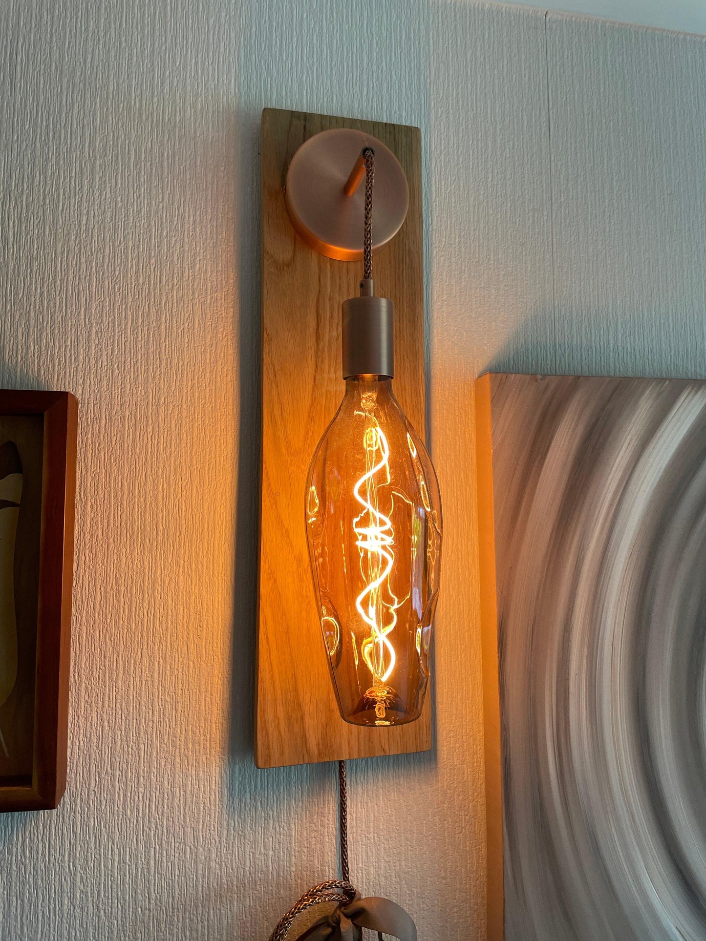 Oak Wall Light Sconce - MooBoo Home