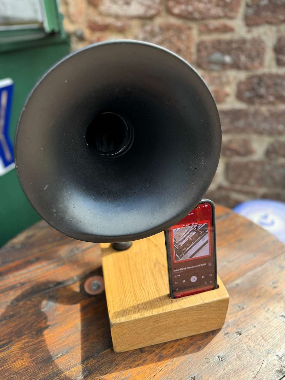 Vintage Cleartron Radio Ltd Sir Oliver Lodge radio receiver speaker horn 1926