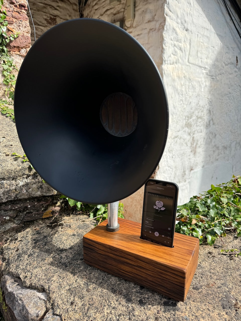 Vintage Cleartron Radio Ltd Sir Oliver Lodge radio receiver speaker horn 1926