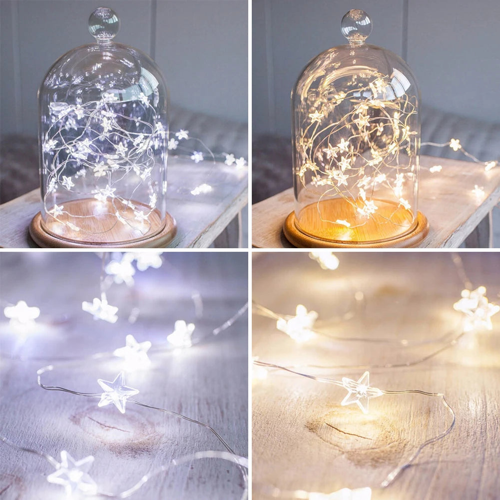 Star Wire String LED Fairy Lights