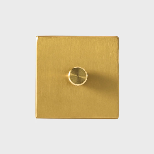 Tala Single Rotary Wall Dimmer in Brass or Graphite