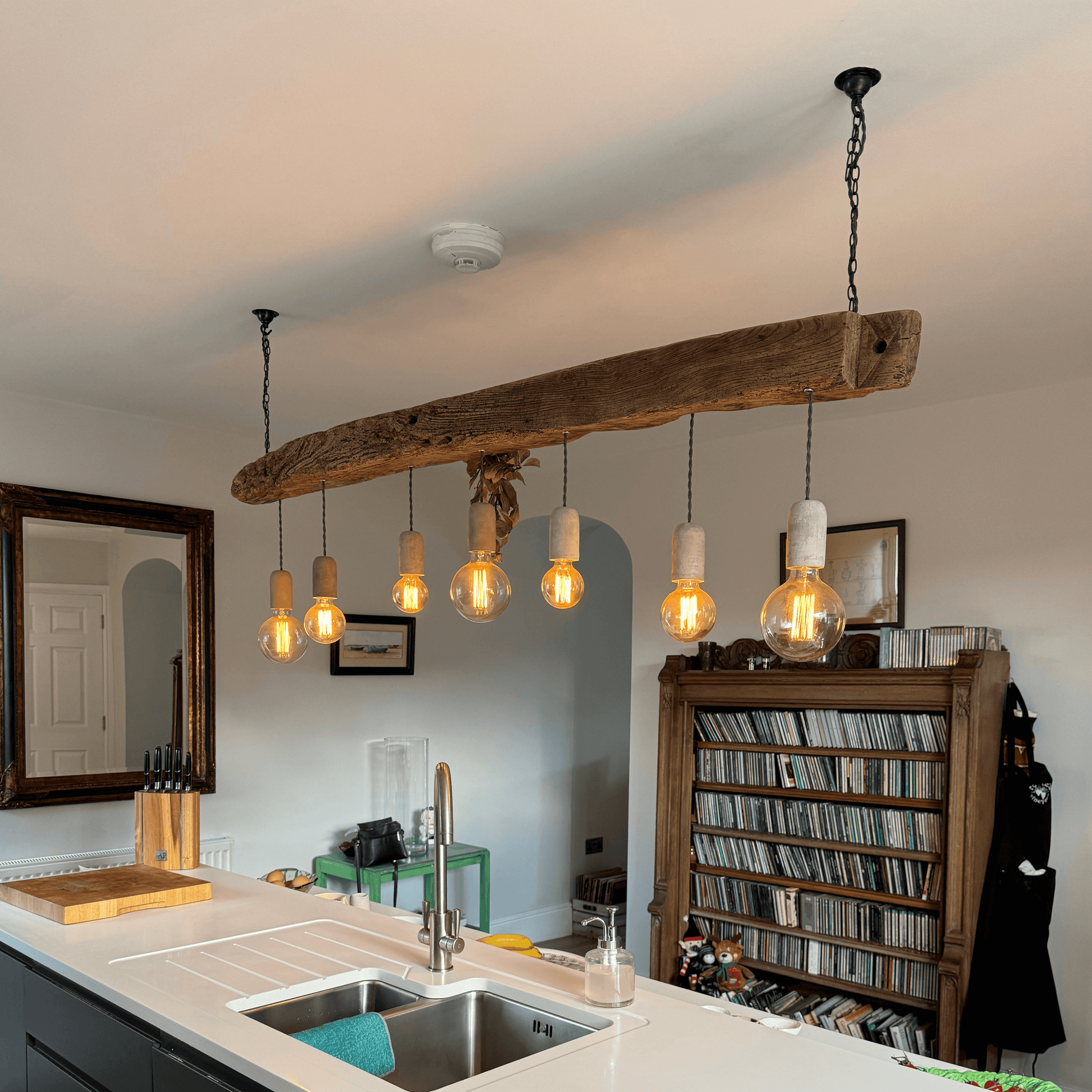 Ancient Wooden Beam Chandelier - MooBoo Home