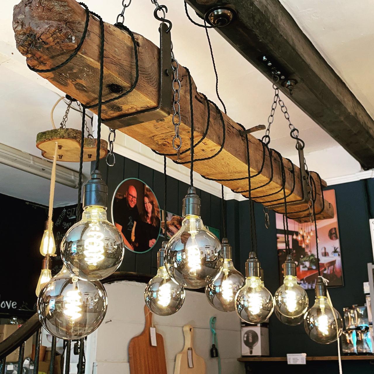 Ancient Wooden Beam Chandelier - MooBoo Home