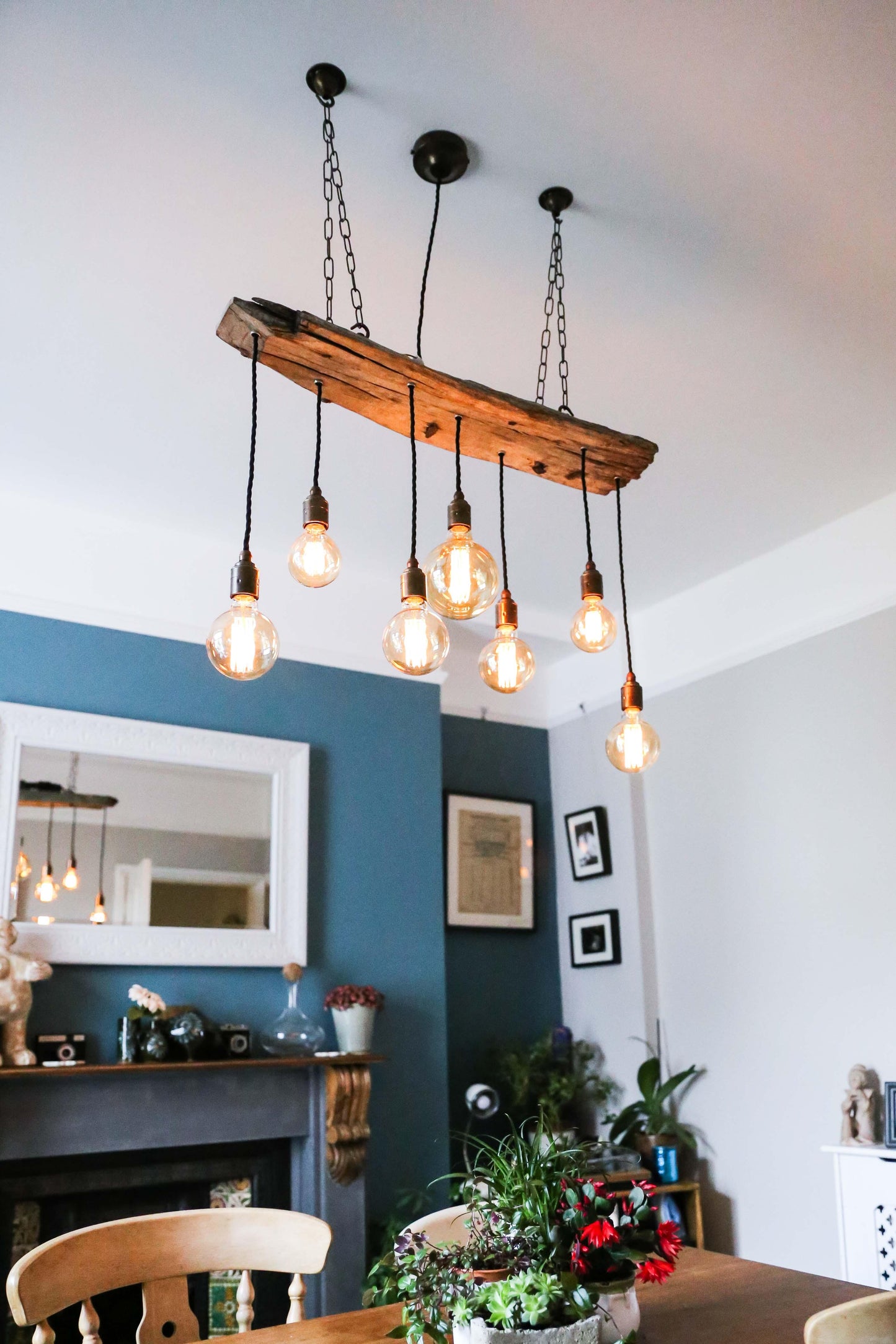 Ancient Wooden Beam Chandelier - MooBoo Home