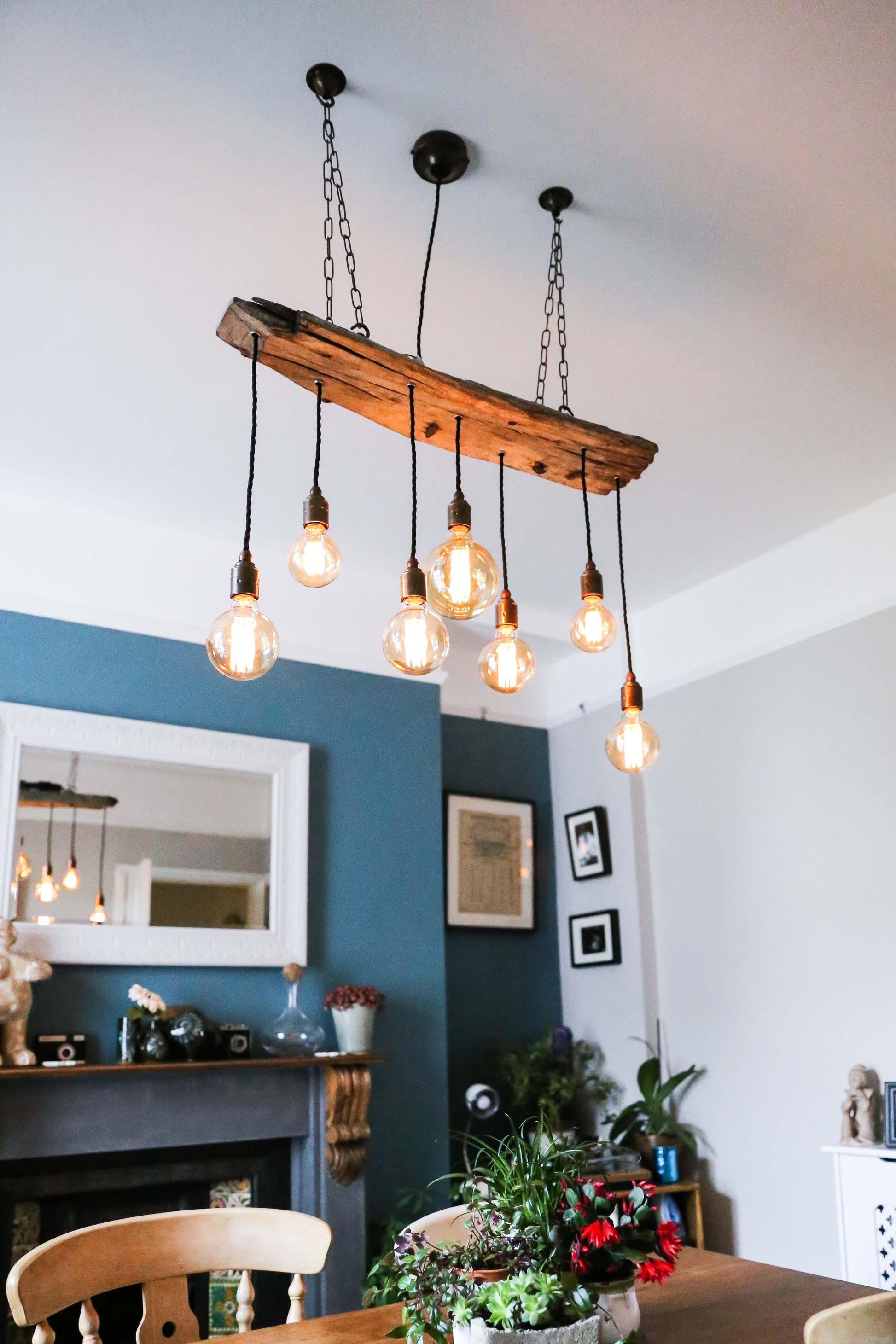 Ancient Wooden Beam Chandelier - MooBoo Home