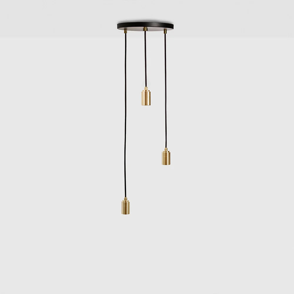 Tala Triple Pendant in Brass