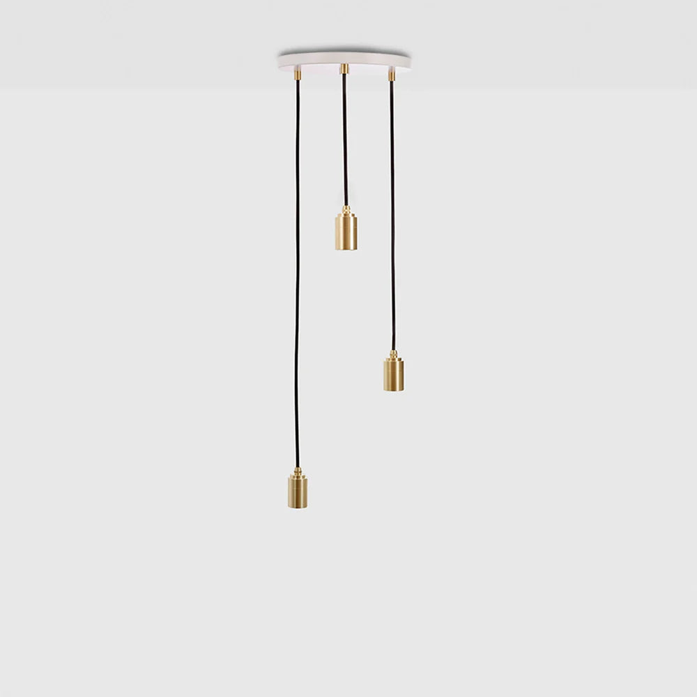 Tala Triple Pendant in Brass