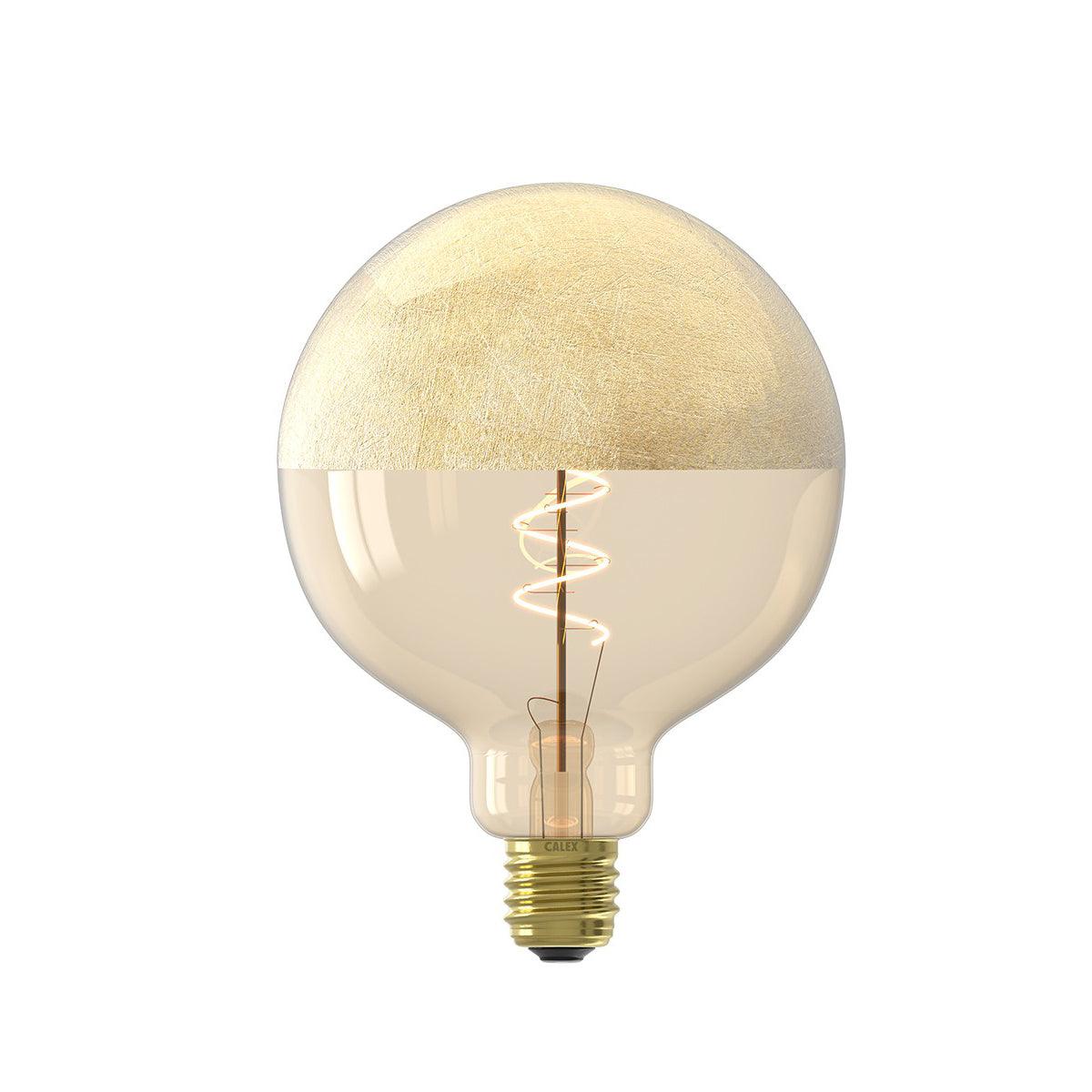 Gold Craquele Top-Mirror Globe Lamp | 4W | G125 | E27 | Gold | Dimmable - MooBoo Home