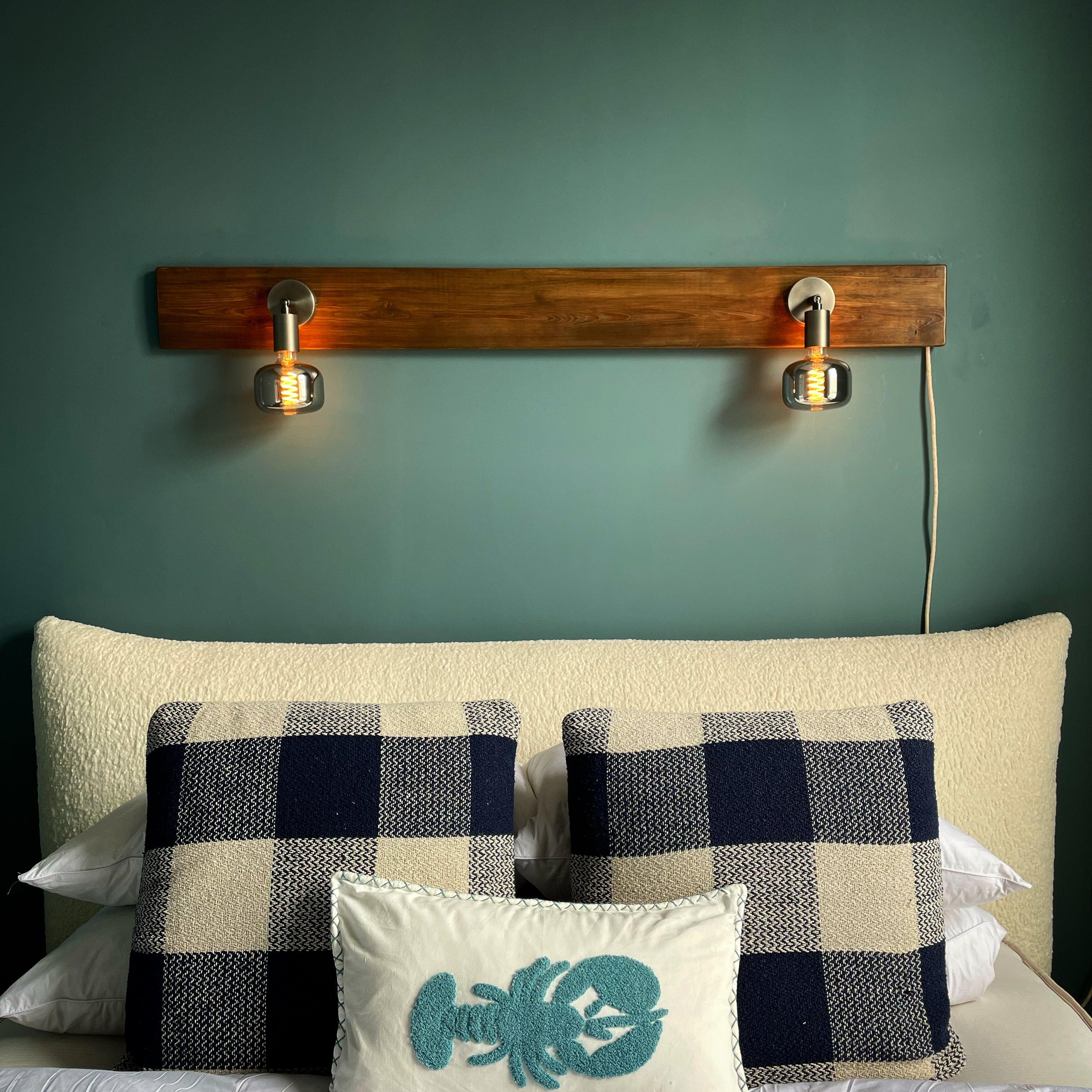 Rustic lights online for headboard