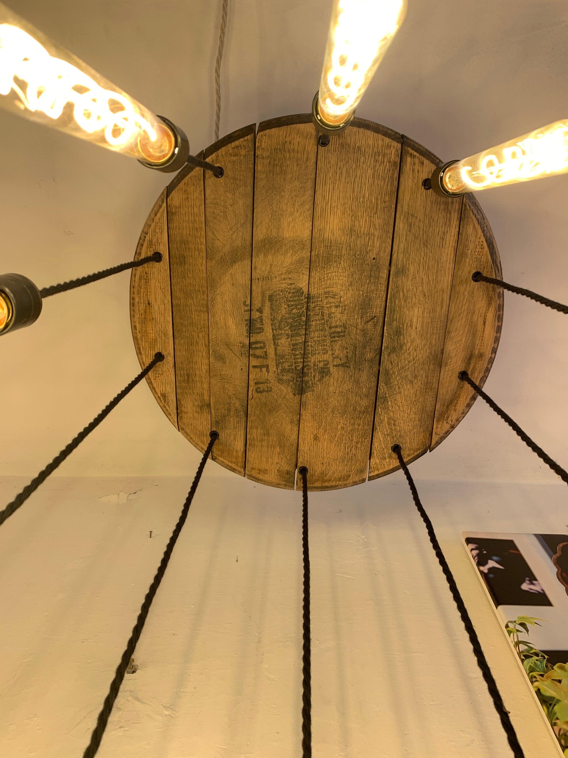 Spiral Whisky Barrel Cascade Chandelier - Ready to ship! Ceiling Cluster Pendant Light - MooBoo Home