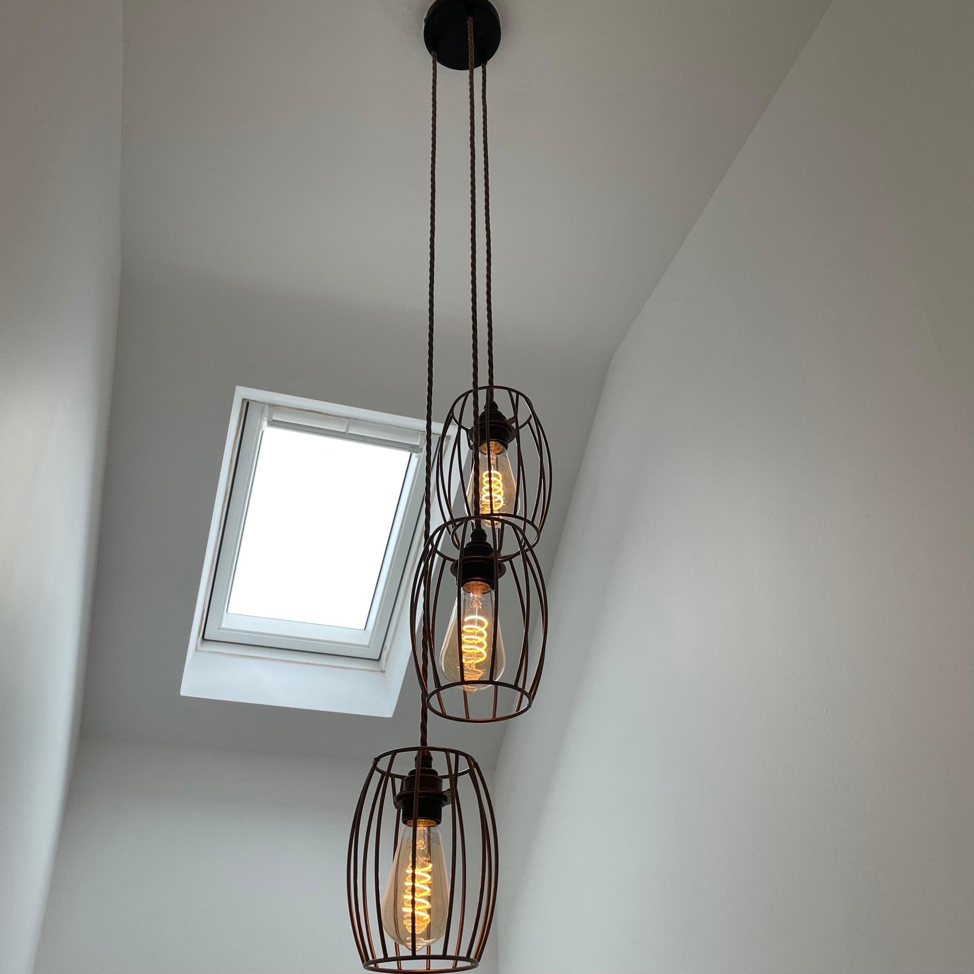 Triple Cluster Hanging Pendant Light 