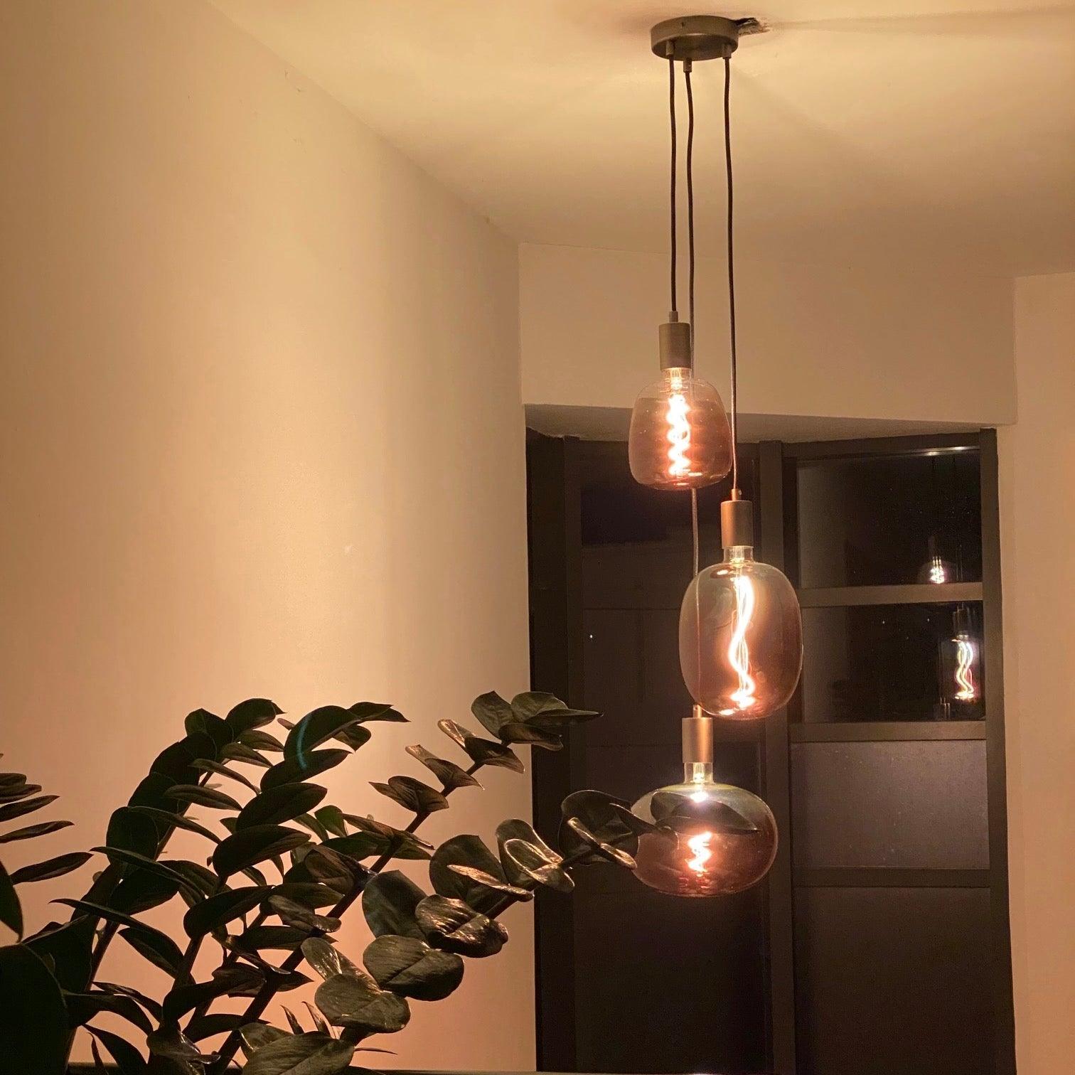 Triple Cluster Hanging Pendant Light 