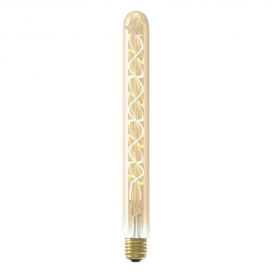 Calex Tubular Flexible Filament Lamp | Bulb | 4W | E27 | Gold | Dimmable - MooBoo Home