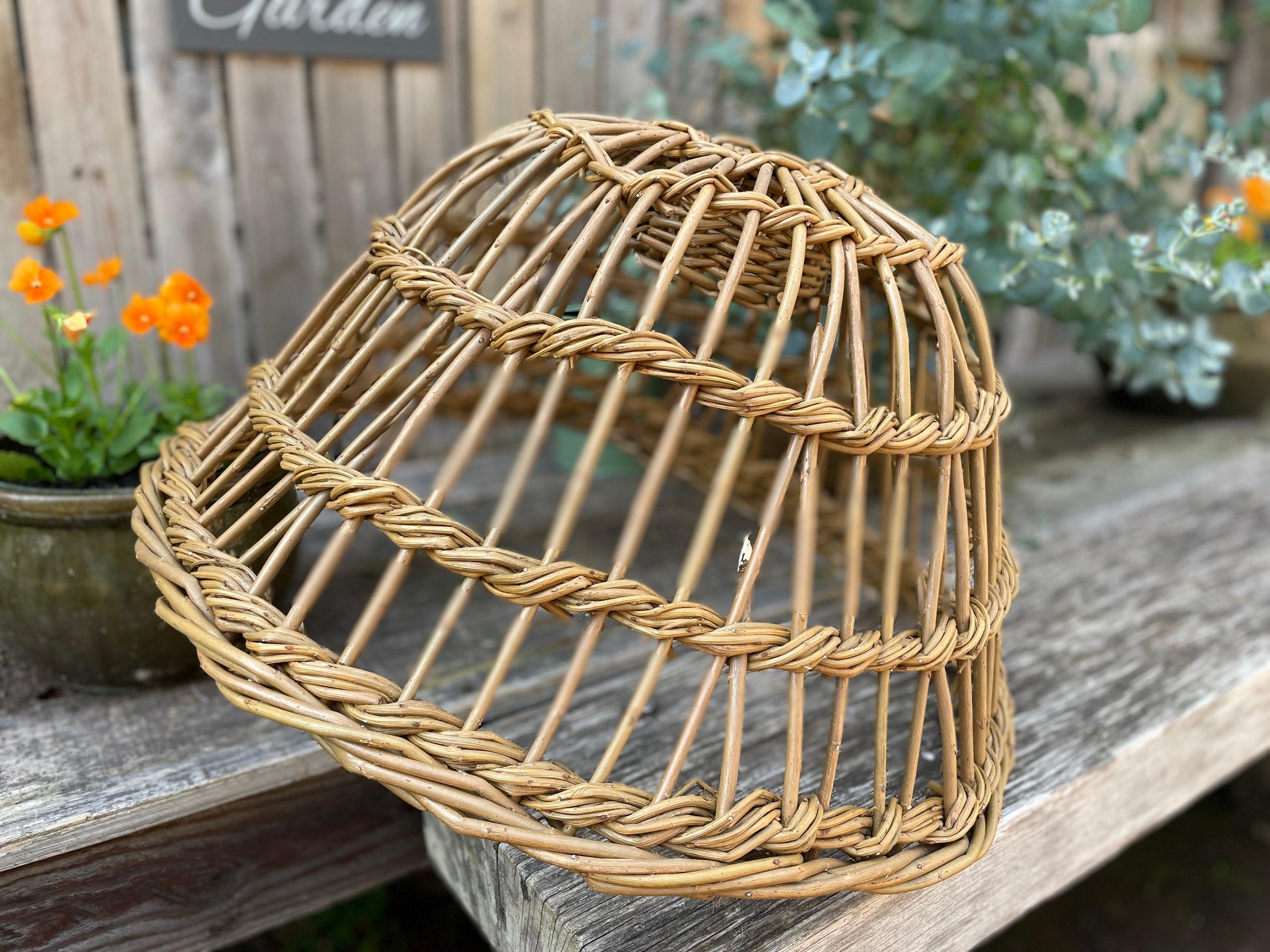 Withy Lobster Pot Pendant Shade rattan wicker alternative